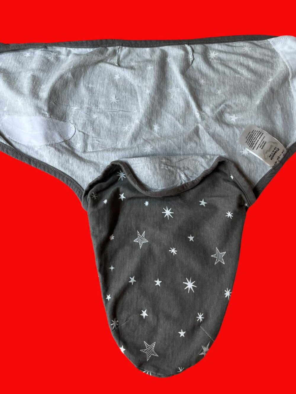 NEW Preemie Baby Swaddle Sleep Sack Wearable Cotton Blanket Gray White